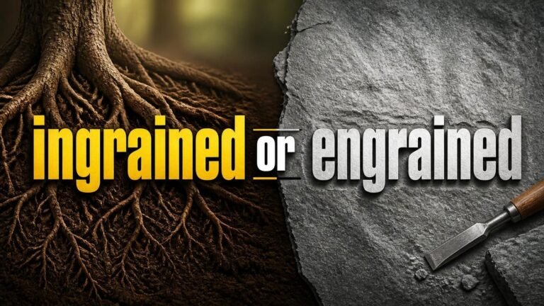 ingrained or engrained
