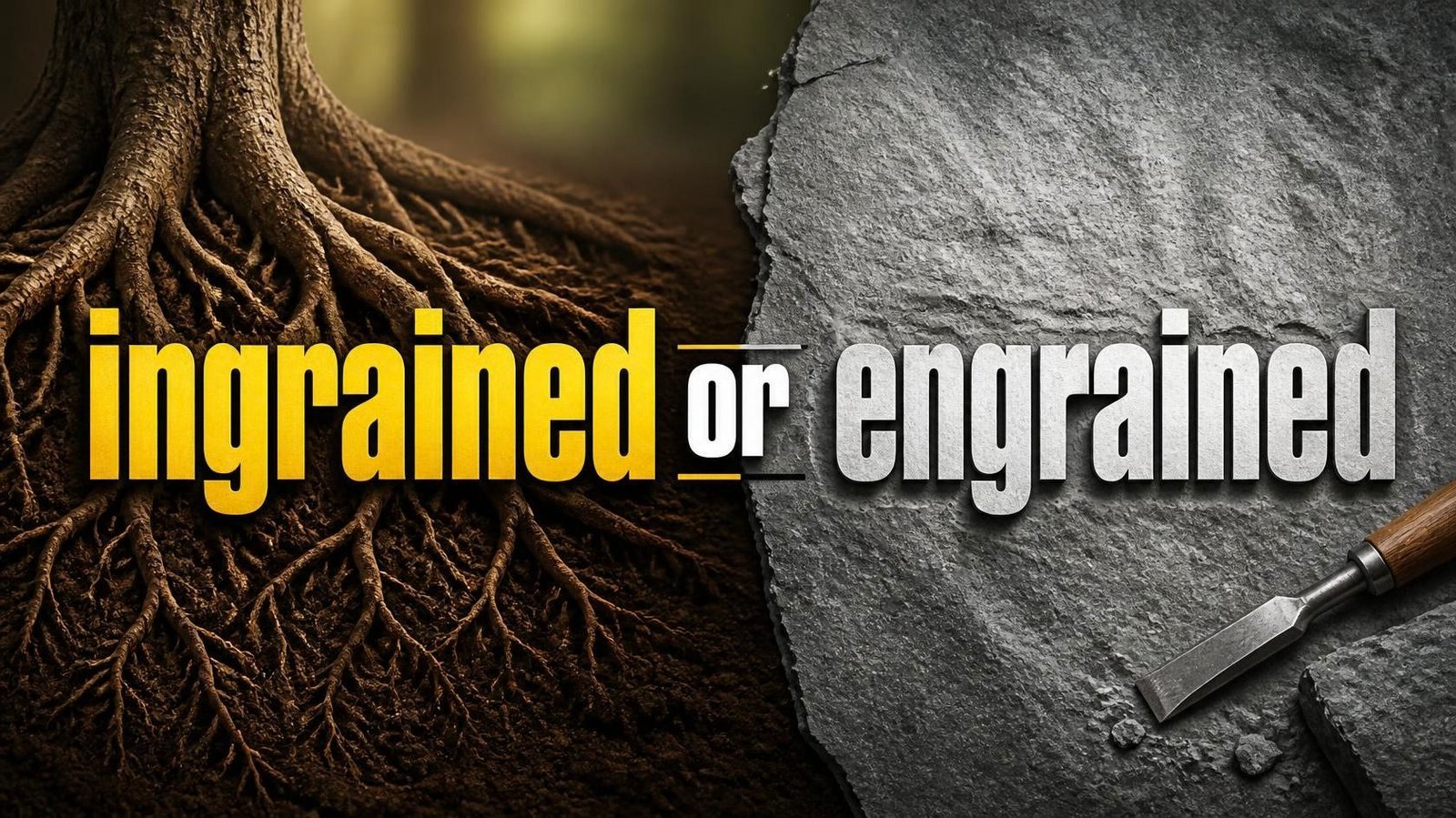 ingrained or engrained