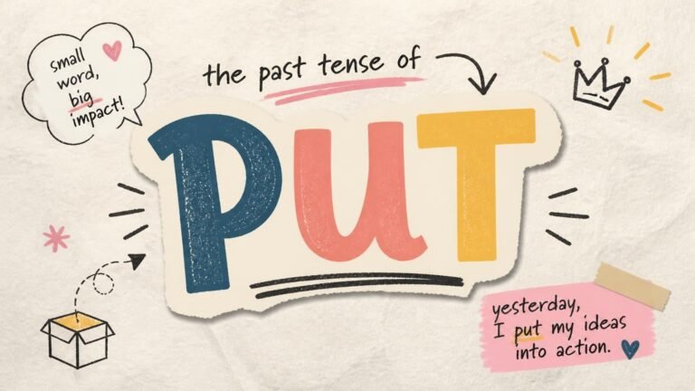 past tense of put