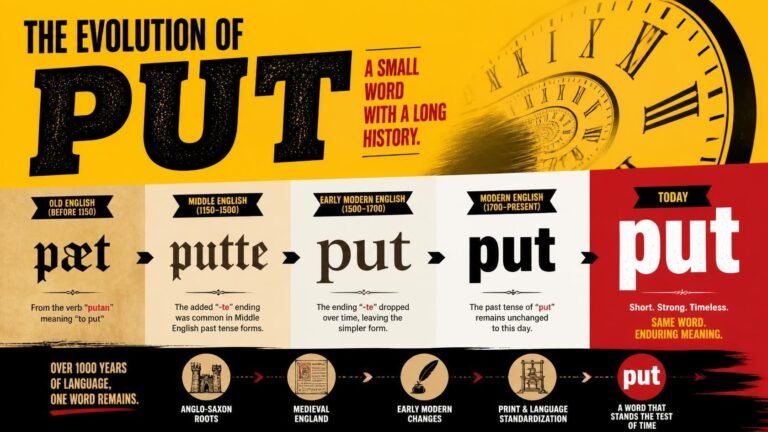 past tense of put